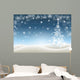 Winter with Christmas Tree Wall Decal