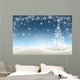 Winter with Christmas Tree Wall Decal