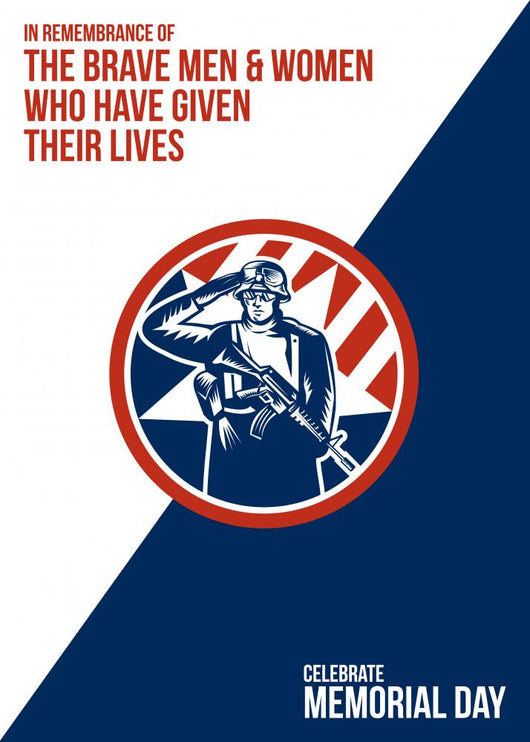 Memorial Day Greeting Card Wall Decal