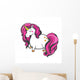 Gold Unicorn Illustration Wall Decal
