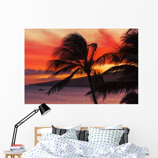 Maui Sunset Wall Decal