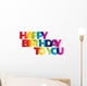 Happy Birthday Wall Decal
