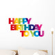 Happy Birthday Wall Decal