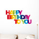 Happy Birthday Wall Decal