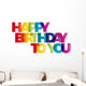Happy Birthday Wall Decal