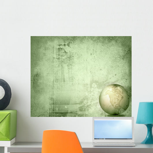 Aged America Map-grunge Artwork Wall Decal