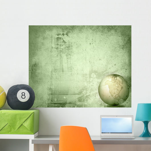 Aged America Map-grunge Artwork Wall Decal