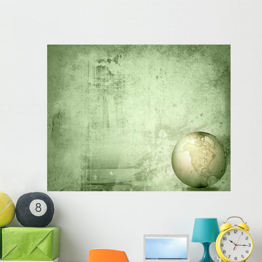 Aged America Map-grunge Artwork Wall Decal