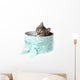 Striped Kitten with Yellow Wall Decal