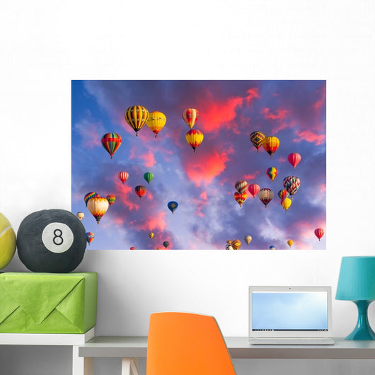 Balloons over Albuquerque Wall Decal