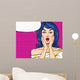 Pop Art Illustration Surprised Wall Decal