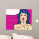 Pop Art Illustration Surprised Wall Decal