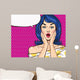 Pop Art Illustration Surprised Wall Decal