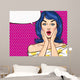 Pop Art Illustration Surprised Wall Decal