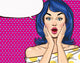 Pop Art Illustration Surprised Wall Decal