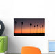 Silhouette Row If Palm Wall Decal