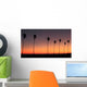 Silhouette Row If Palm Wall Decal