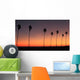 Silhouette Row If Palm Wall Decal