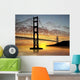 Golden Gate Bridge over Sunset Wall Mural