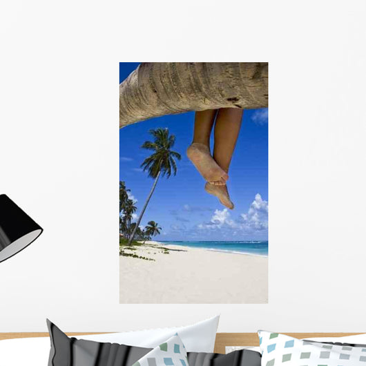 Tanned Legs Palm Beach Wall Decal
