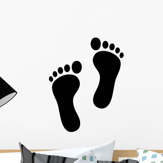 Two Footprint Foot Print Wall Decal