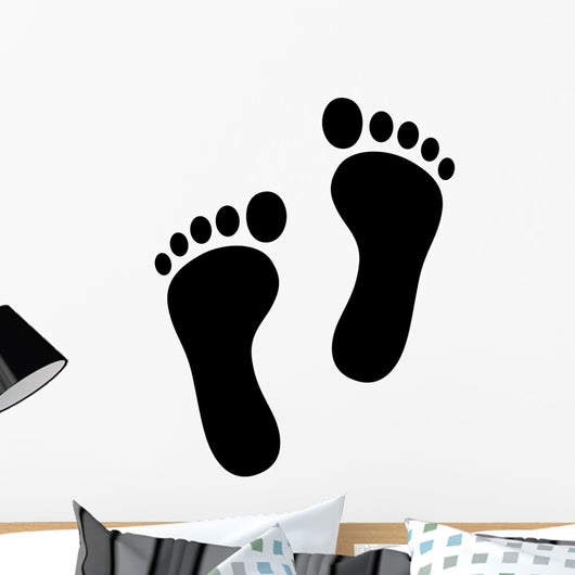 Two Footprint Foot Print Wall Decal