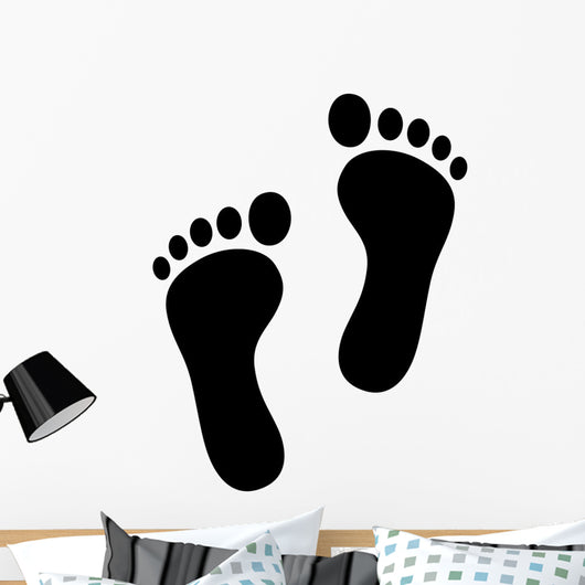 Two Footprint Foot Print Wall Decal