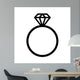 Diamond Engagement Ring Line Wall Decal
