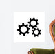 Settings Gears Cogs Wall Decal