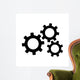 Settings Gears Cogs Wall Decal