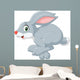 Cartoon Happy Bunny Jumping Wall Decal