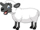 Cartoon Happy Sheep Wall Decal