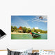 Fisherman Boat Sunny Summer Wall Decal