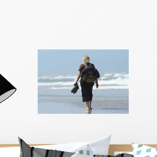 Walking Beach Wall Decal