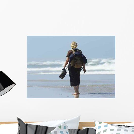 Walking Beach Wall Decal