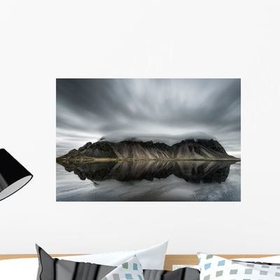 Stokksnes Wall Decal shown on a wall