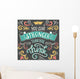 Vintage Motivational Poster Wall Decal