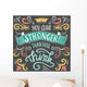 Vintage Motivational Poster Wall Decal