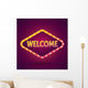 Welcome Banner Lighting Vector Wall Decal