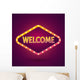 Welcome Banner Lighting Vector Wall Decal