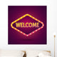 Welcome Banner Lighting Vector Wall Decal
