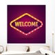 Welcome Banner Lighting Vector Wall Decal