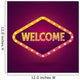 Welcome Banner Lighting Vector Wall Decal