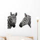 Chatty Zebra Heads Wall Stickers Wall Decal