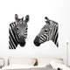 Chatty Zebra Heads Wall Stickers Wall Decal