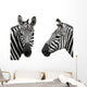 Chatty Zebra Heads Wall Stickers Wall Decal