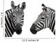 Chatty Zebra Heads Wall Stickers Wall Decal