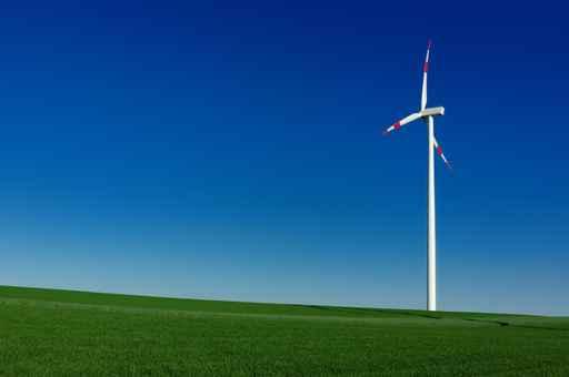 Solitary Wind Turbine Wall Decal