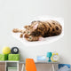 Bengal Cat White Wall Decal