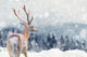 Deer Winter Wall Decal